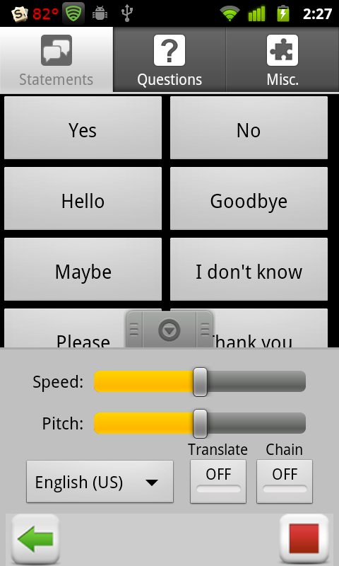 Talkadroid screenshot 3